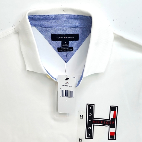 TOMMY HILFIGER WHITE MEDIUM POLO SHIRT - Picture 5 of 10